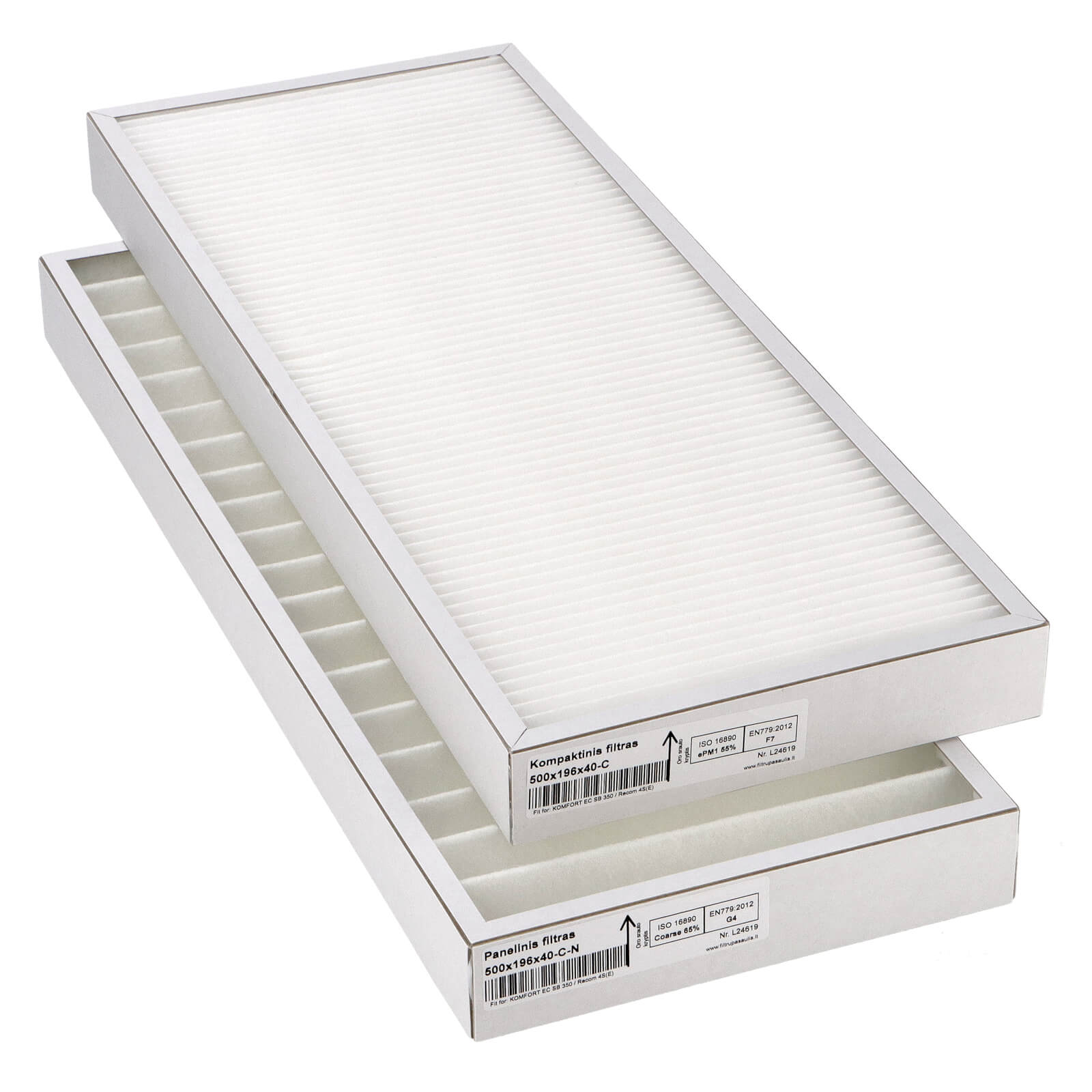 Blauberg Komfort EC SB 350 filter set G4+F7 (house brand)