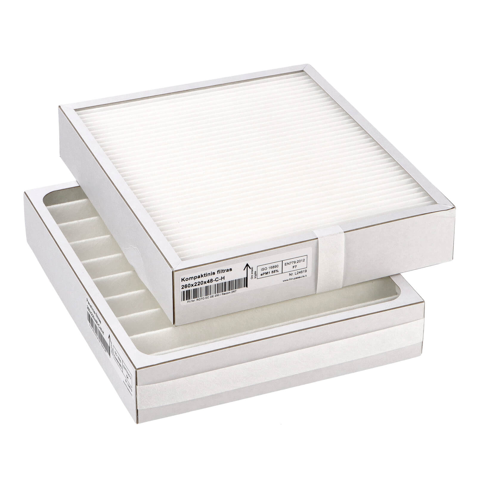 Blauberg Komfort Roto EC DE 250 filter set G4+F7 (house brand)