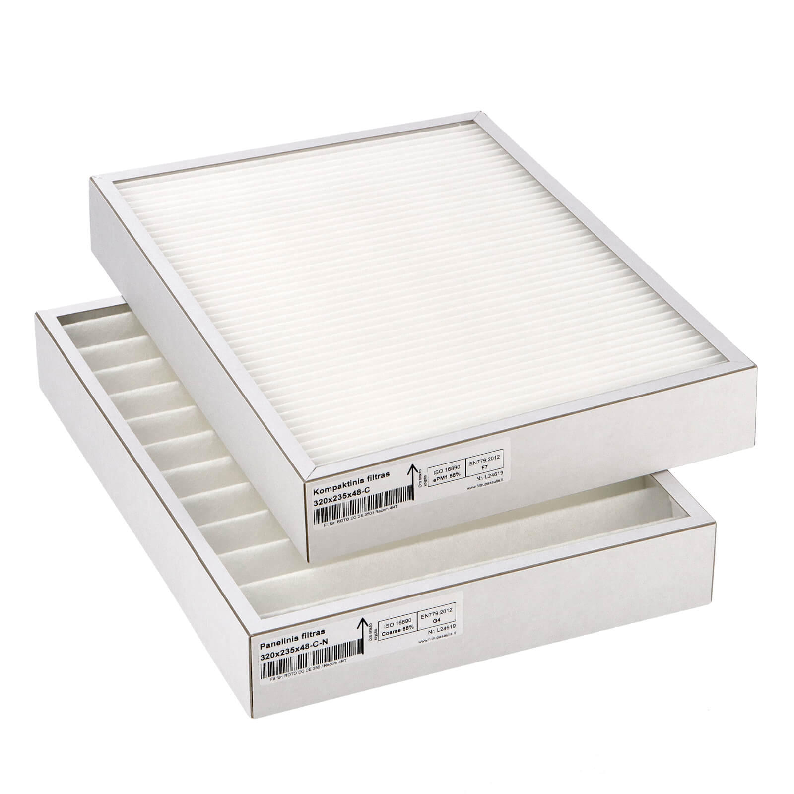 Blauberg Komfort Roto EC DE 350 filter set G4+F7 (house brand)