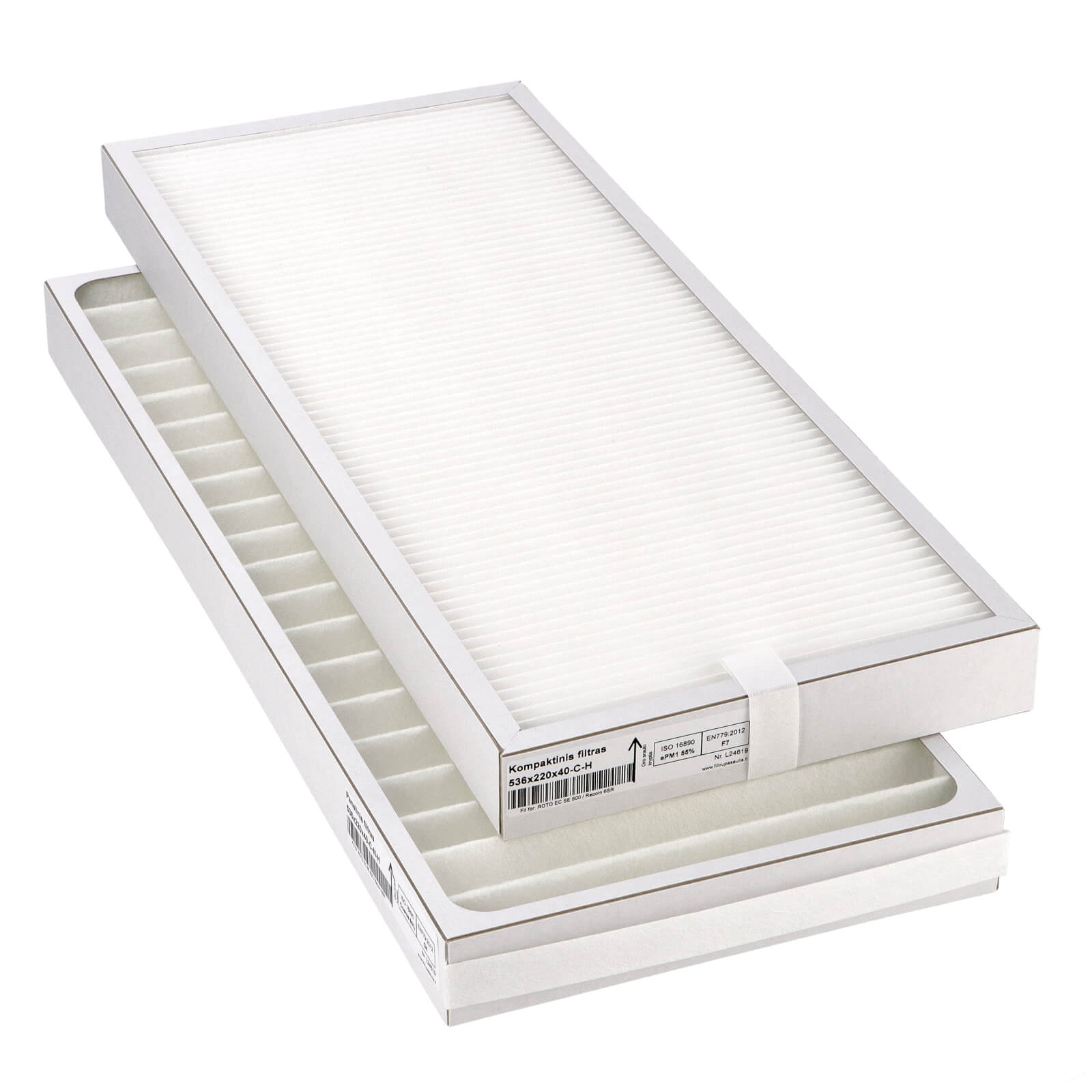 Blauberg Komfort Roto EC SE 600 filter set G4+F7 (house brand)