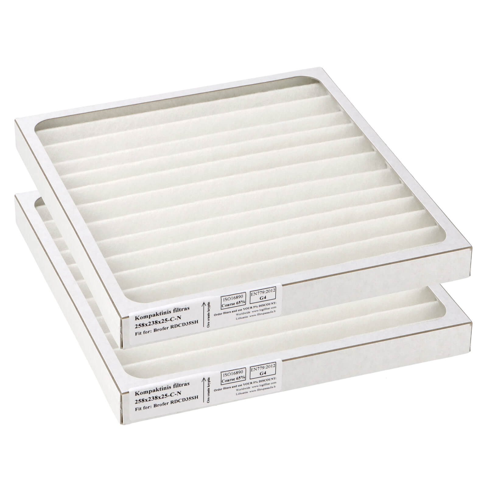 Brofer RDCD35SH filter set G4+G4