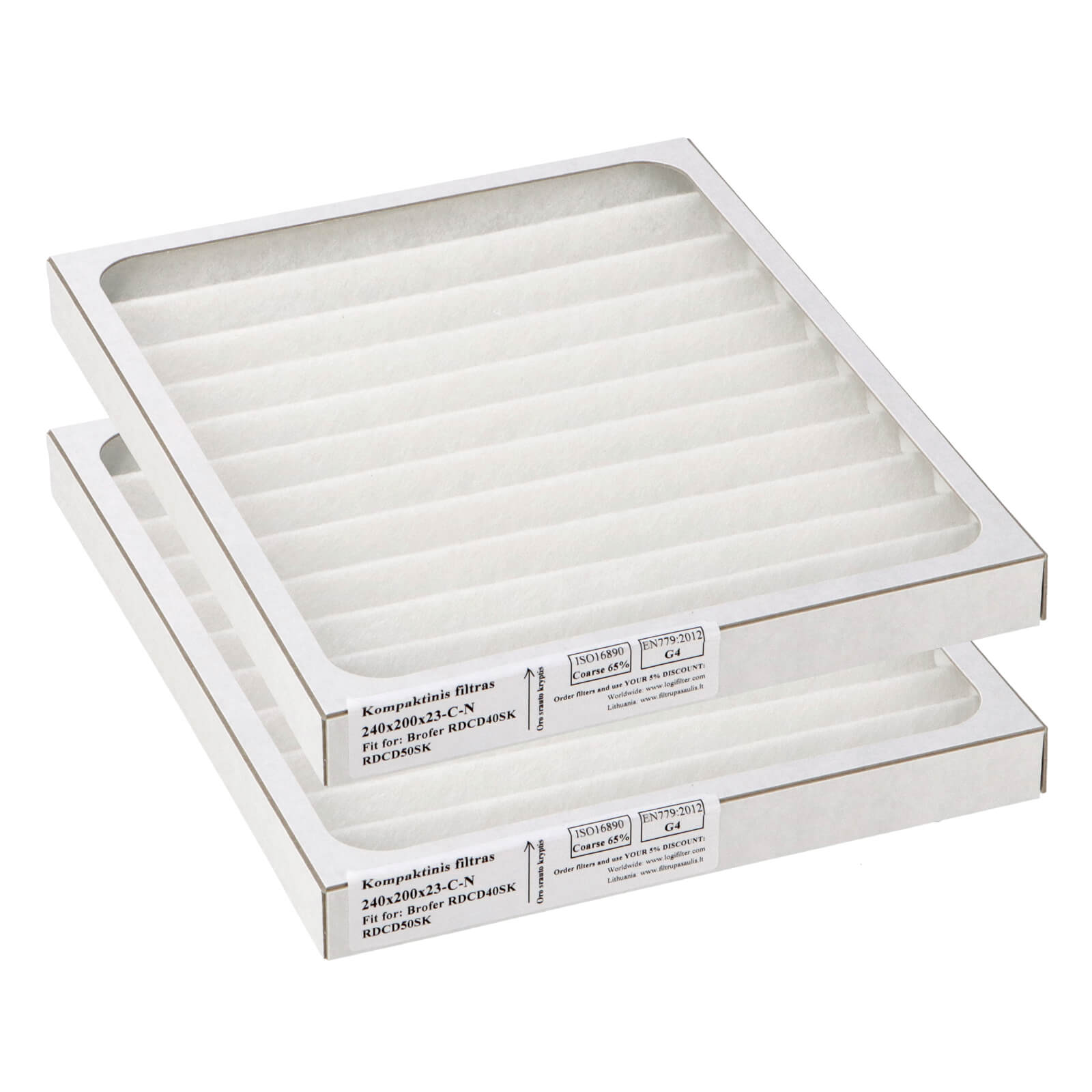 Brofer RDCD40SK/RDCD50SK filter set G4+G4