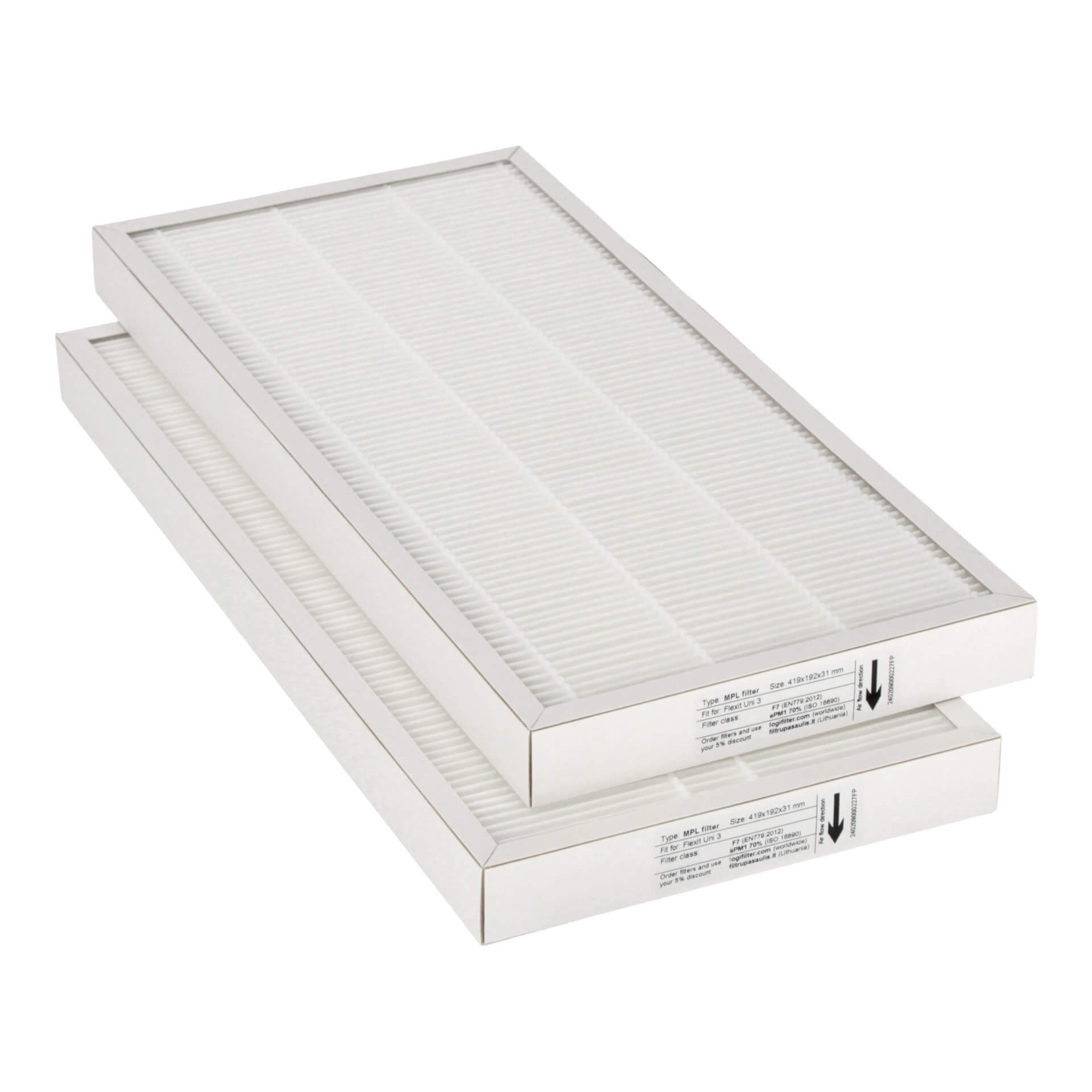 Flexit Uni 3 filteruppsättning F7+F7 (eget märke)