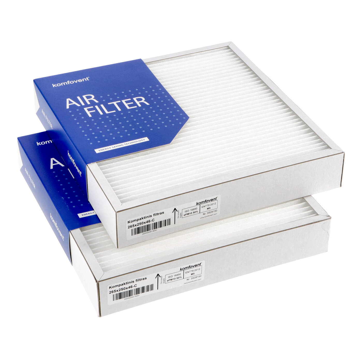 Komfovent Domekt CF 250 F C6 suodatinsarja M5+M5 (alkuperäinen)