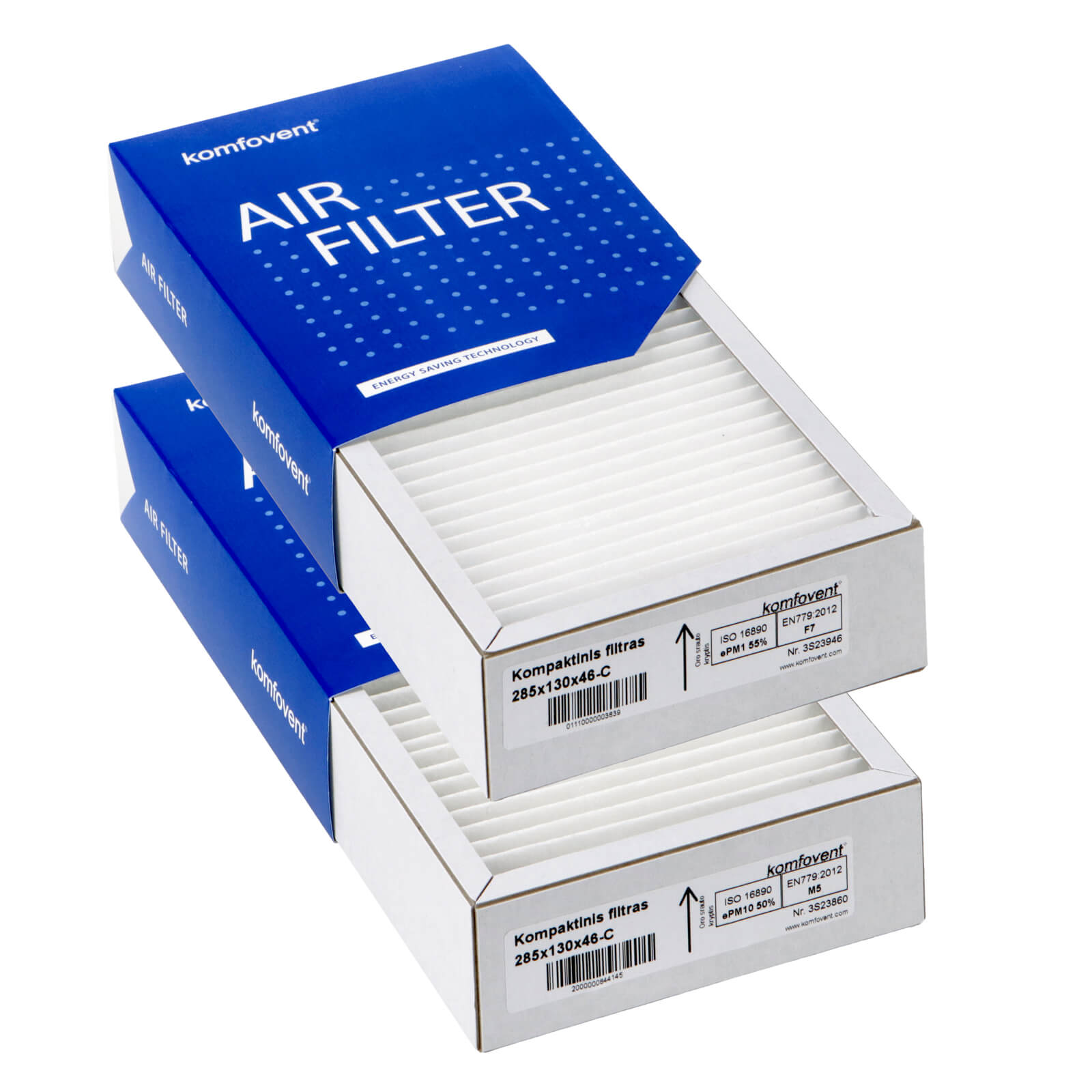 Komfovent Domekt R 190/200 V C4 suodatinsarja M5+F7 (alkuperäinen)