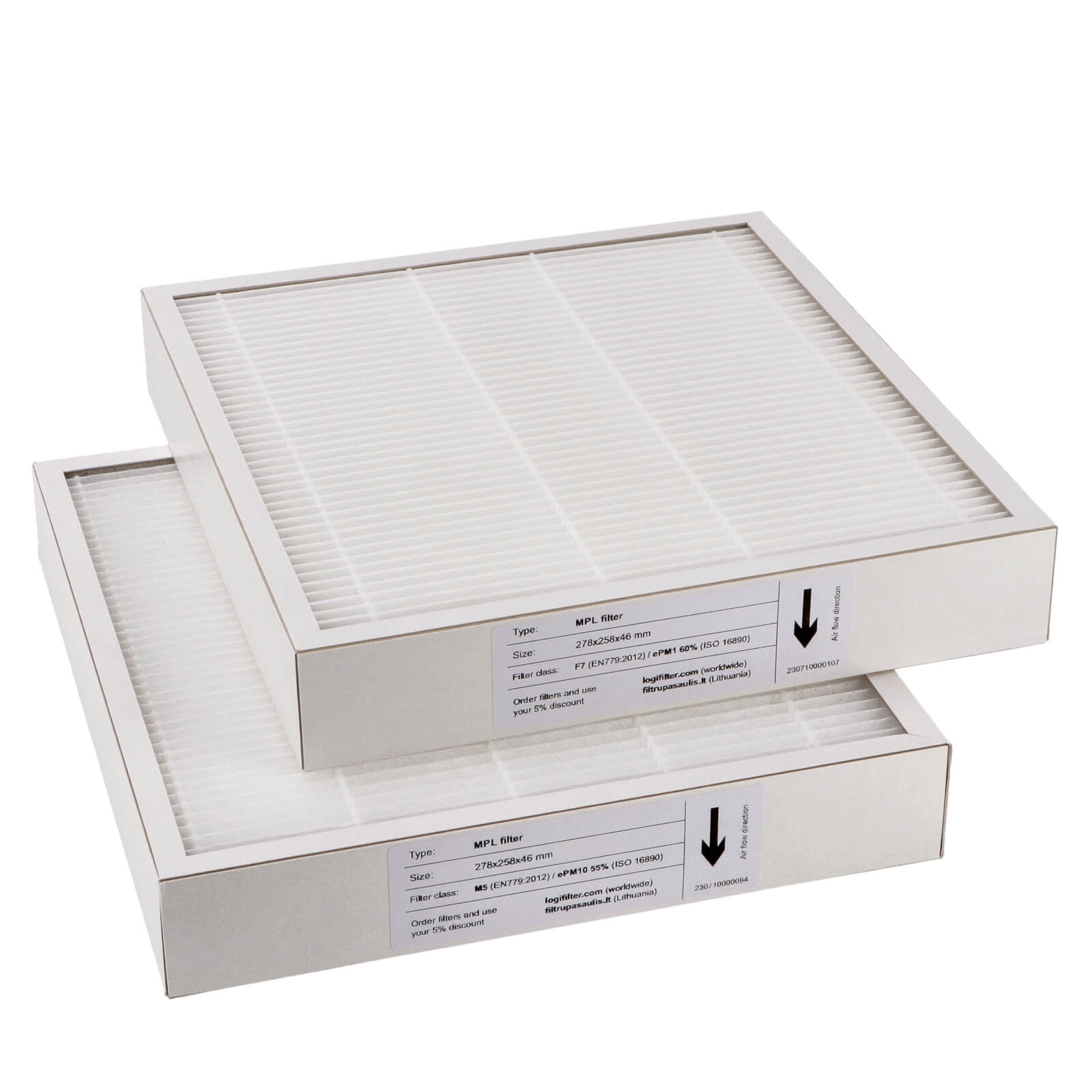 Komfovent Domekt R 250/400 F C6 suodatinsarja M5+F7 (talon merkki)