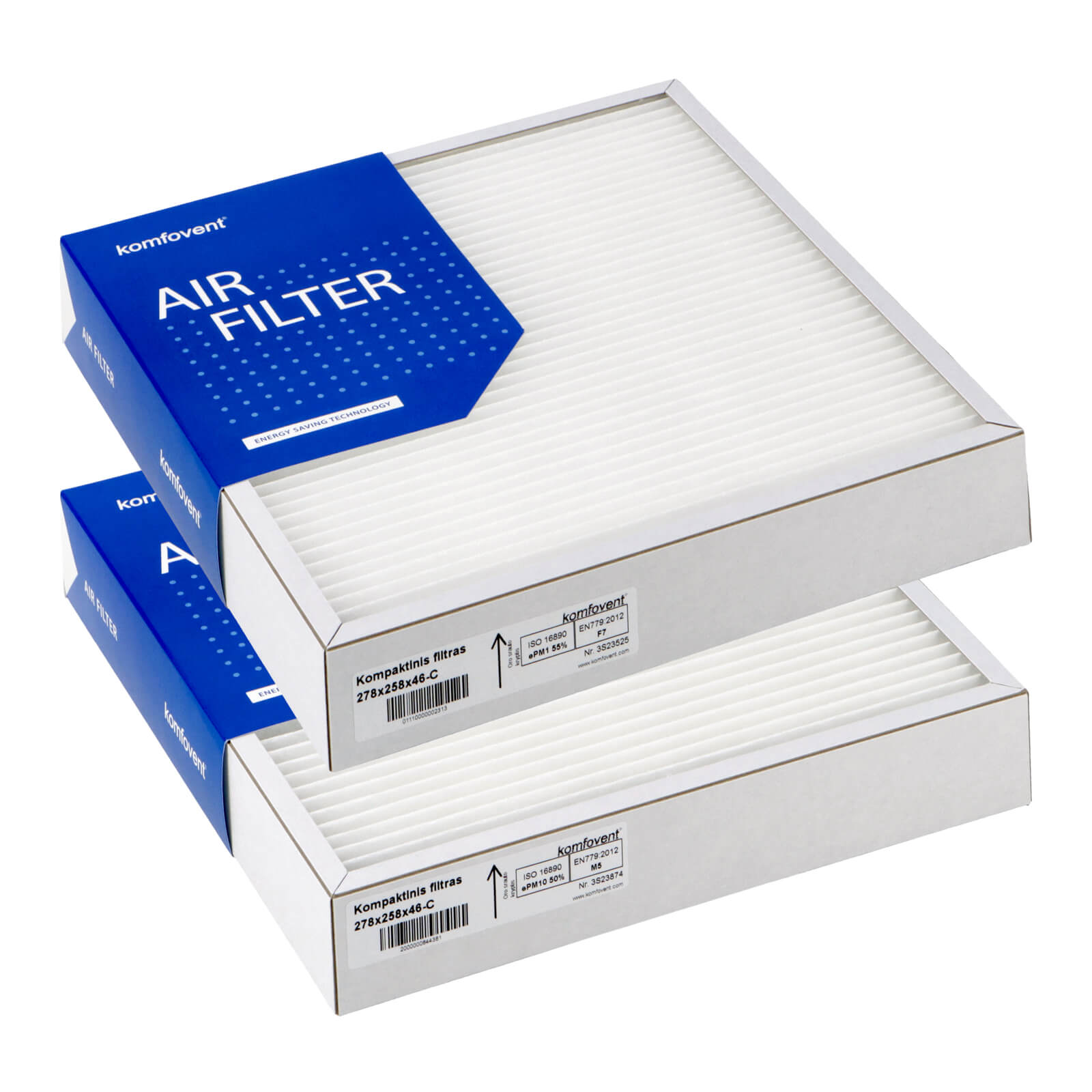 Komfovent Domekt R 250/400 F C6 suodatinsarja M5+F7 (alkuperäinen)