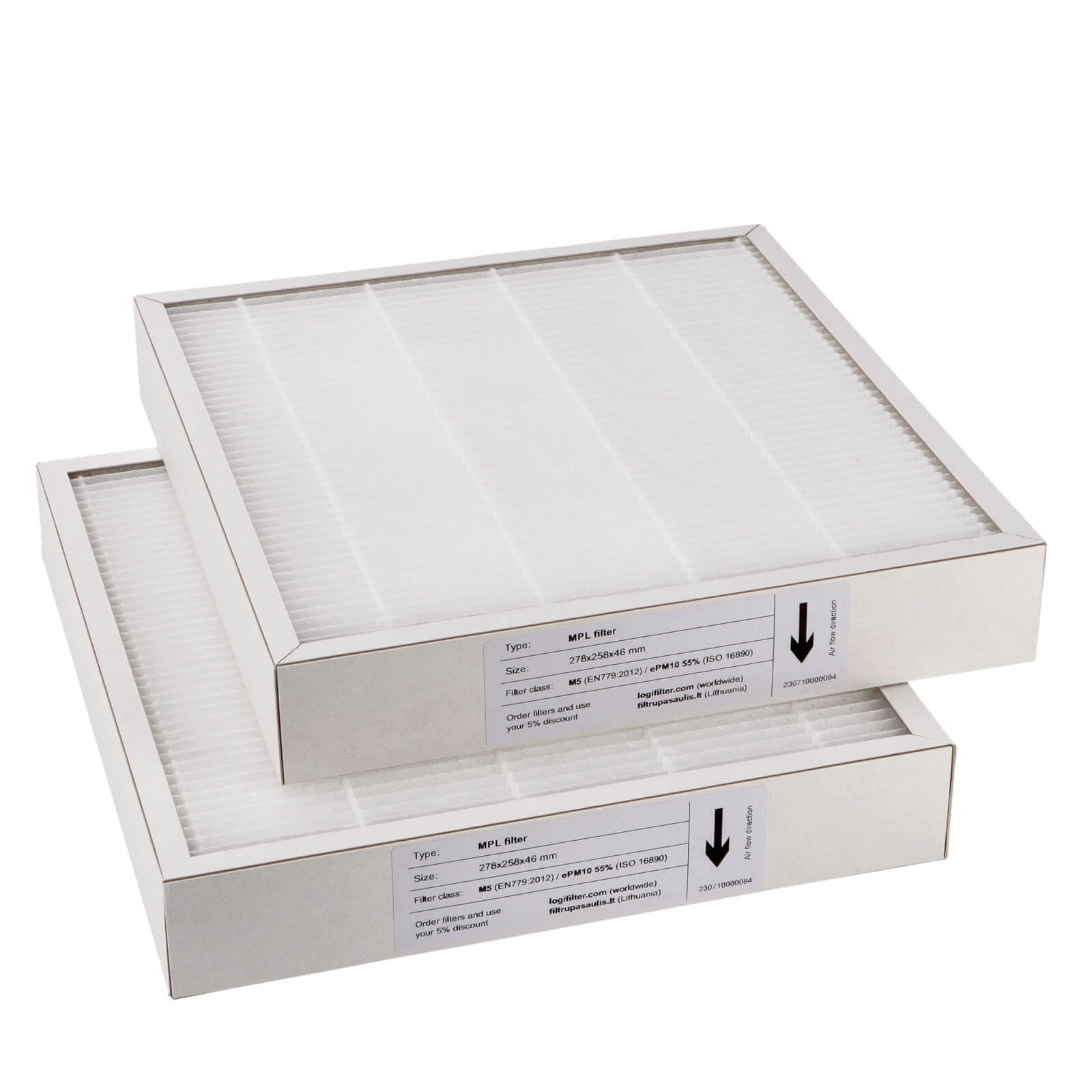 Komfovent Domekt R 250/400 F C6 suodatinsarja M5+M5 (talon merkki)