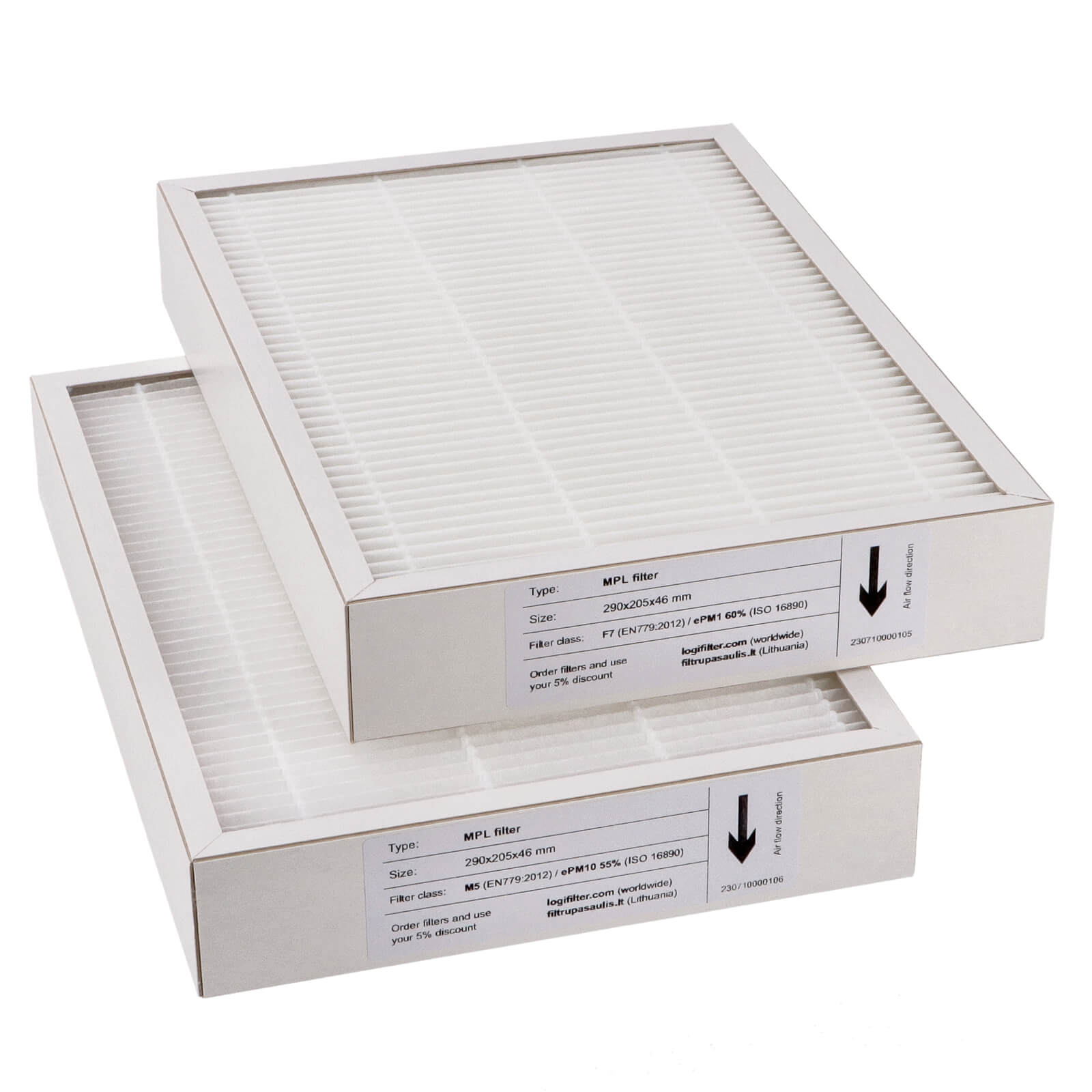 Komfovent Domekt R 300 V C6 C8 suodatinsarja M5+F7 (talon merkki)