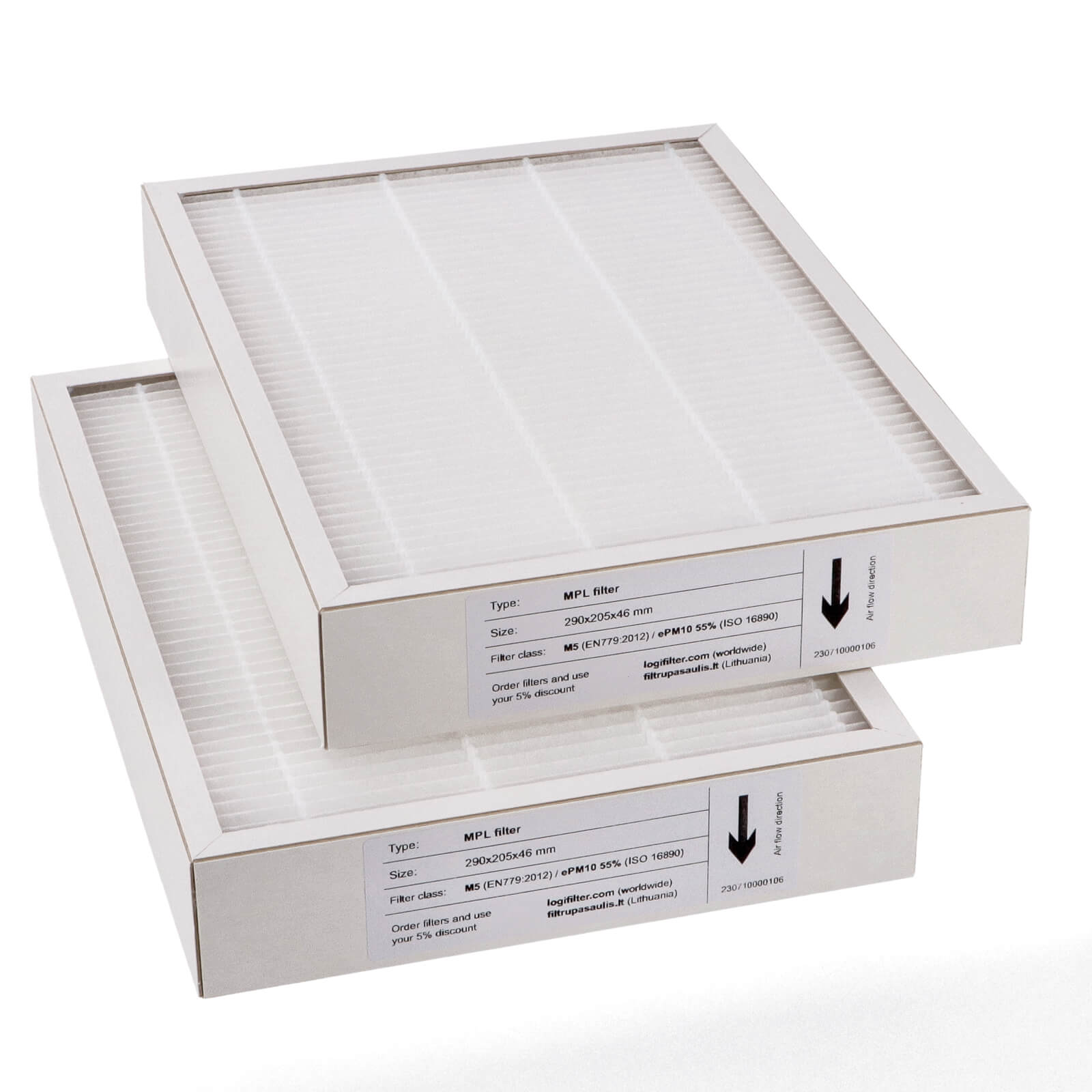 Komfovent Domekt R 300 V C6 C8 suodatinsarja M5+M5 (talon merkki)