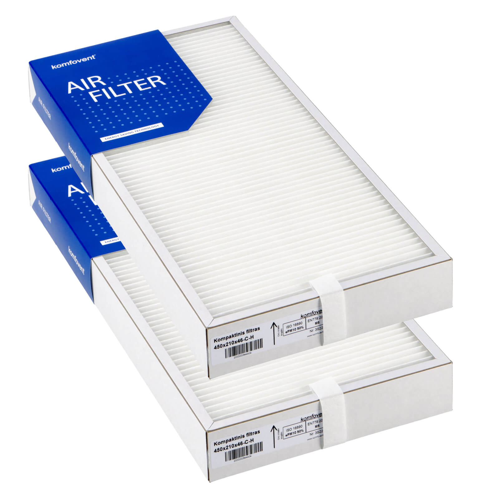 Komfovent Domekt R 400 V C6 suodatinsarja M5+M5 (alkuperäinen)