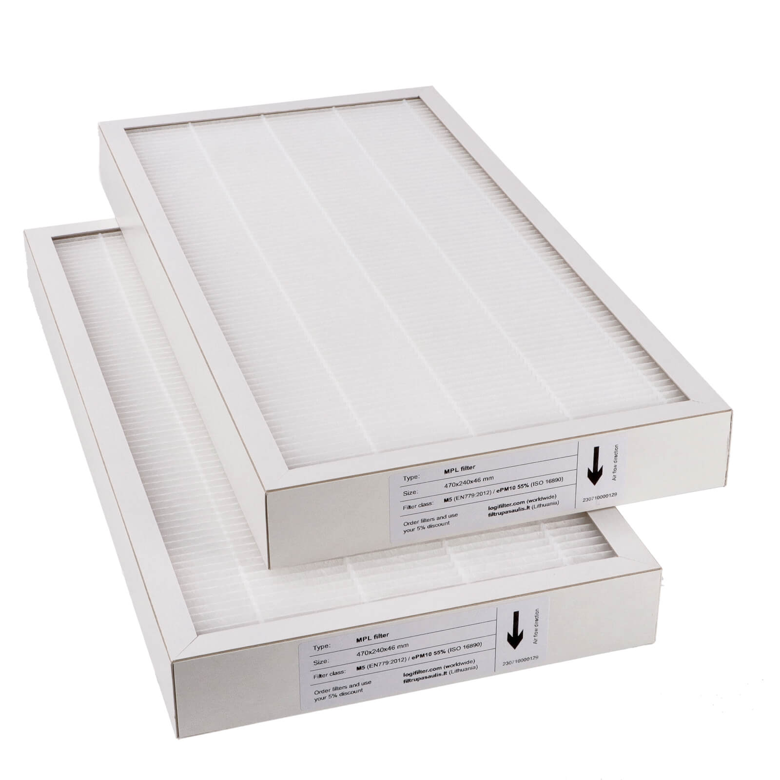 Komfovent Domekt R 450 V C6 suodatinsarja M5+M5 (talon merkki)