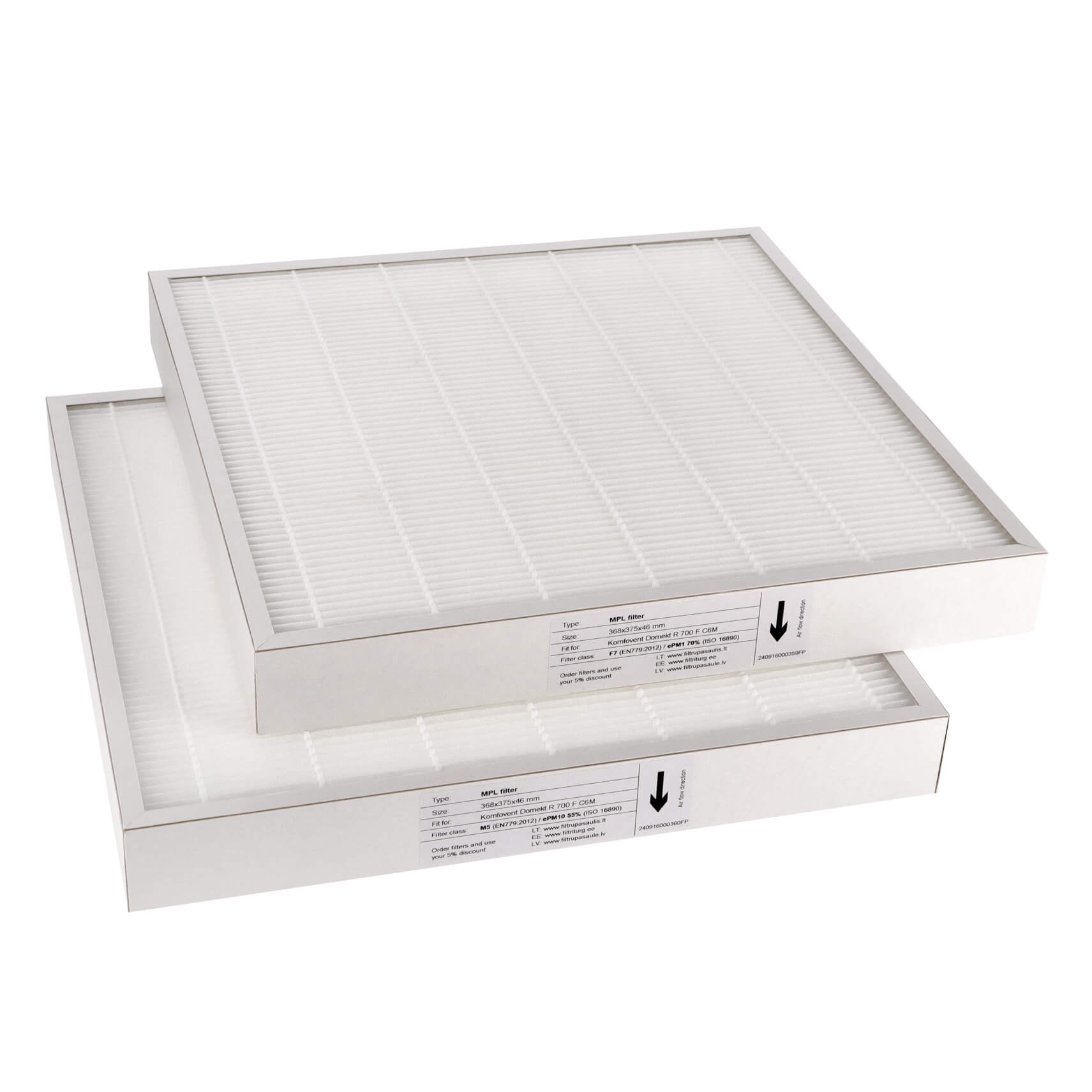 Komfovent Domekt R 700 F C6M filter set M5+F7 (house brand)