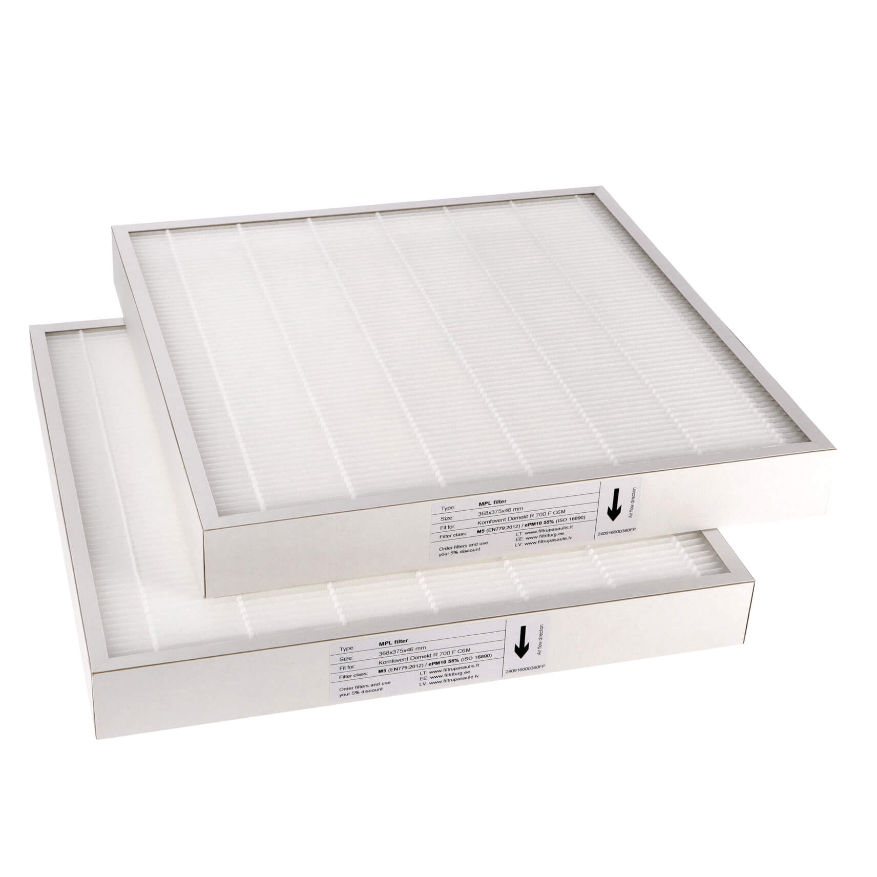 Komfovent Domekt R 700 F C6M filter set M5+M5 (house brand)