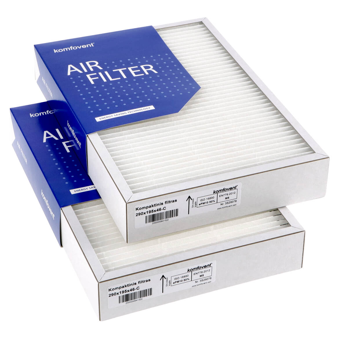 Komfovent Kompakt RECU 400 filter set M5+M5 (original)