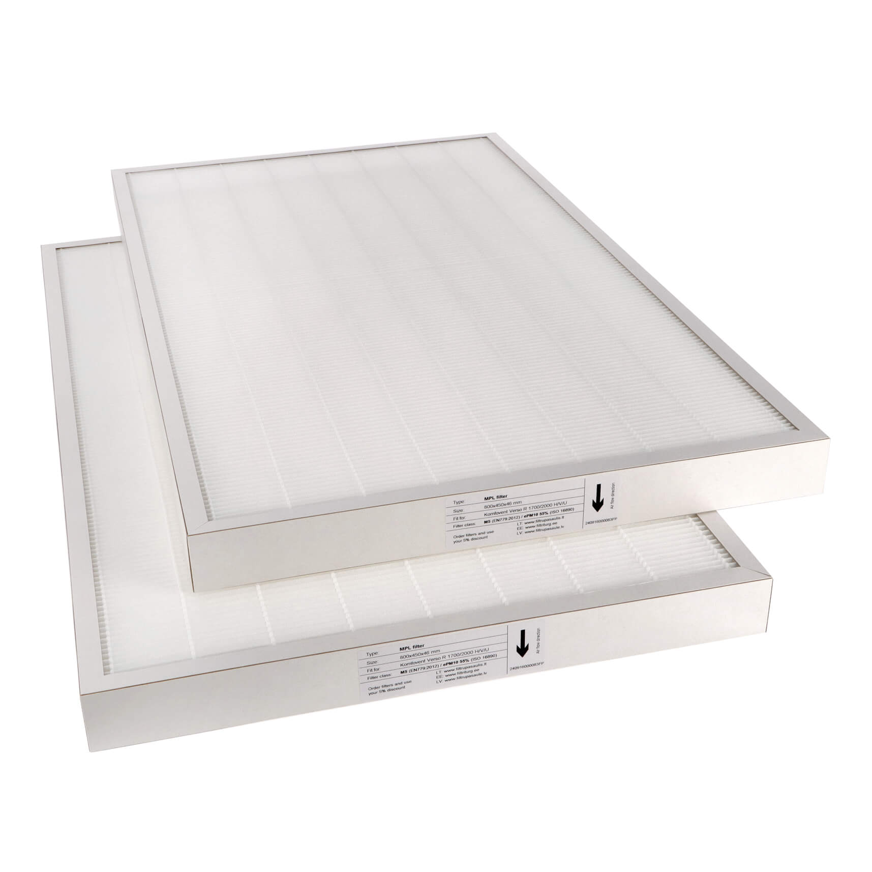 Komfovent Verso R 1700/2000 H/V/U filter set M5+M5 (house brand)