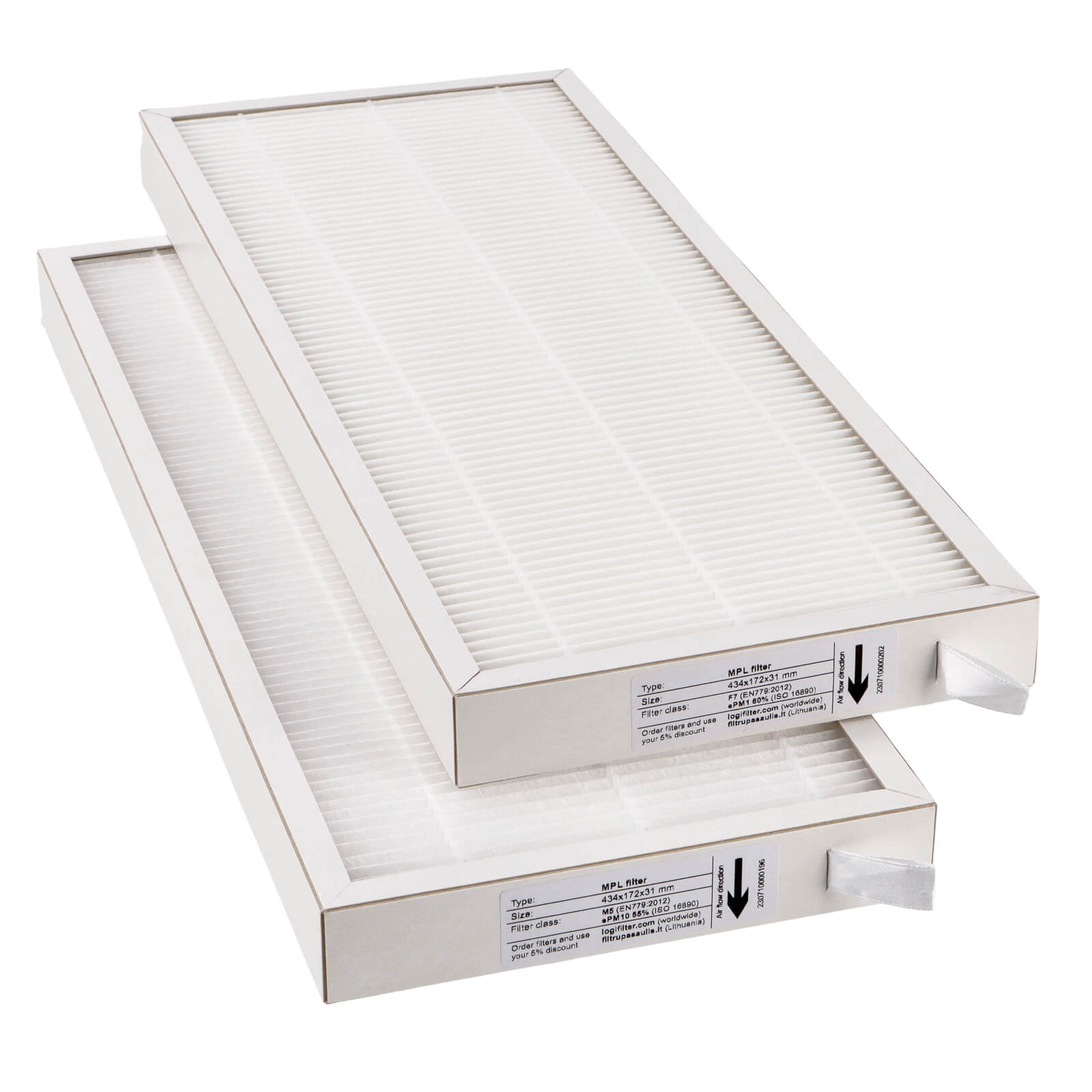 Oxygen X-Air / Easy V400 / V400E / V500 / V500E / V600 filter set M5+F7 (house brand)