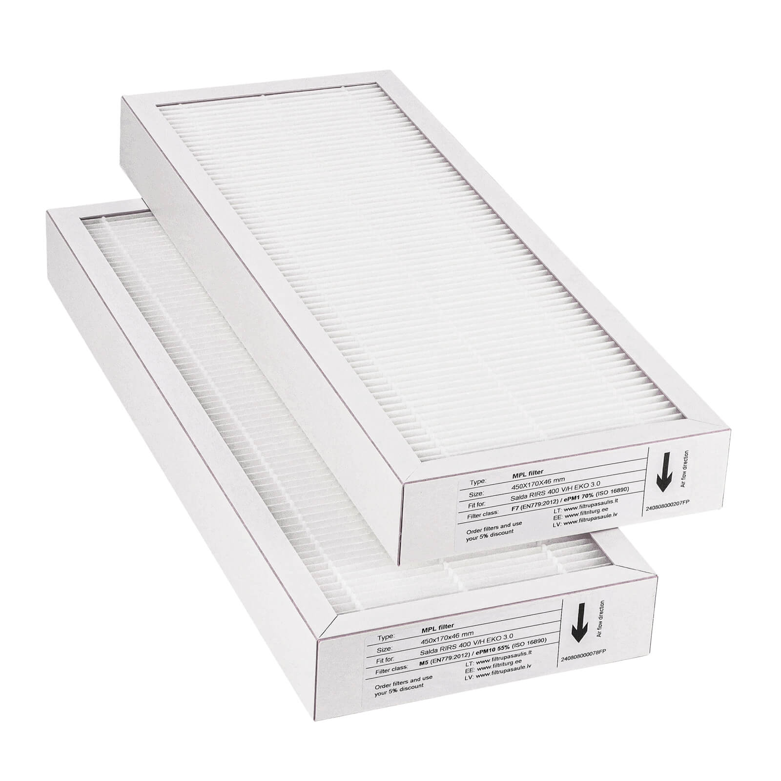 Salda RIRS 400 V/H EKO 3.0 filter set M5+F7 (house brand)