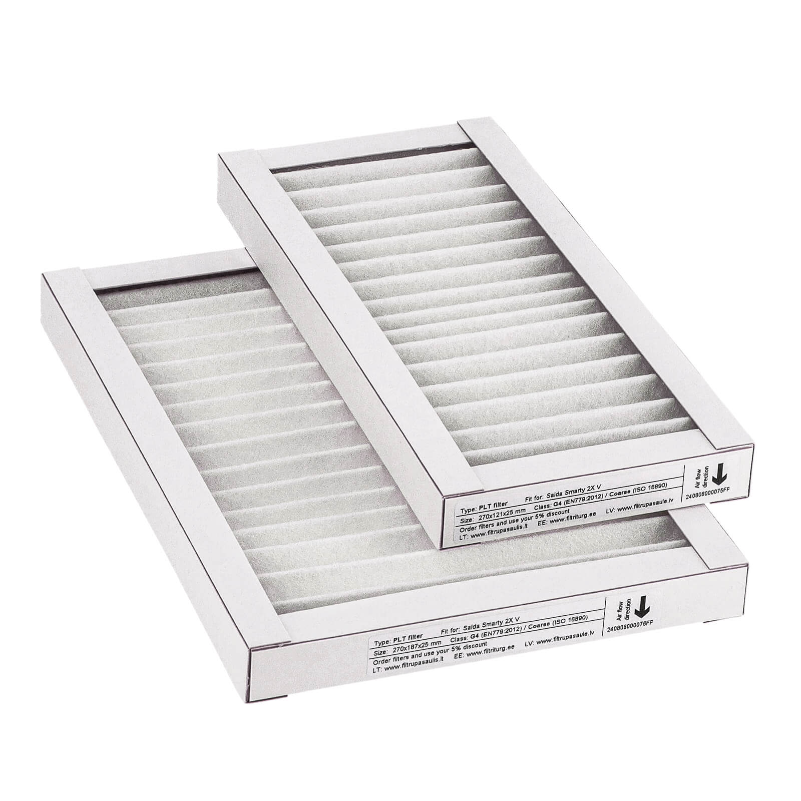 Salda Smarty 2X V filteruppsättning G4+G4 (eget varumärke)