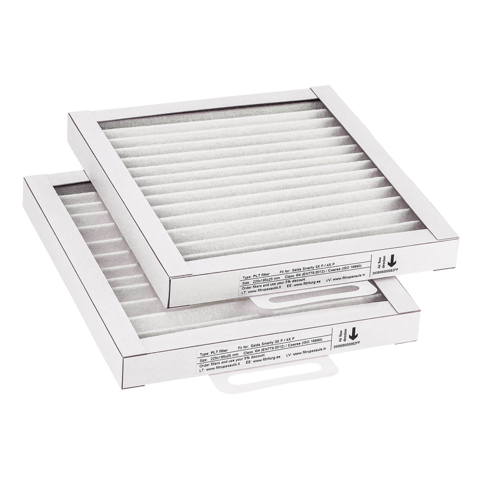 Salda Smarty 3X P / 4X P filteruppsättning G4+G4 (eget varumärke)