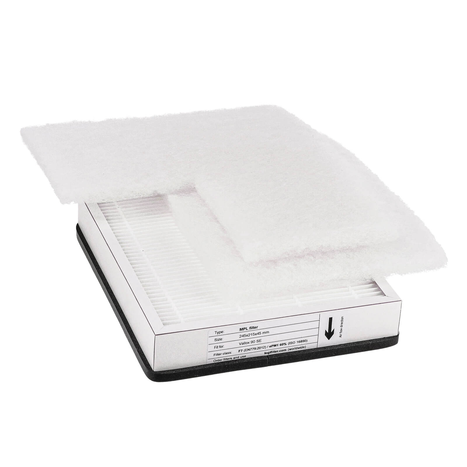 Vallox 90 SE/SC/MC filter set No. 14 G4+G4+F7 (house brand)