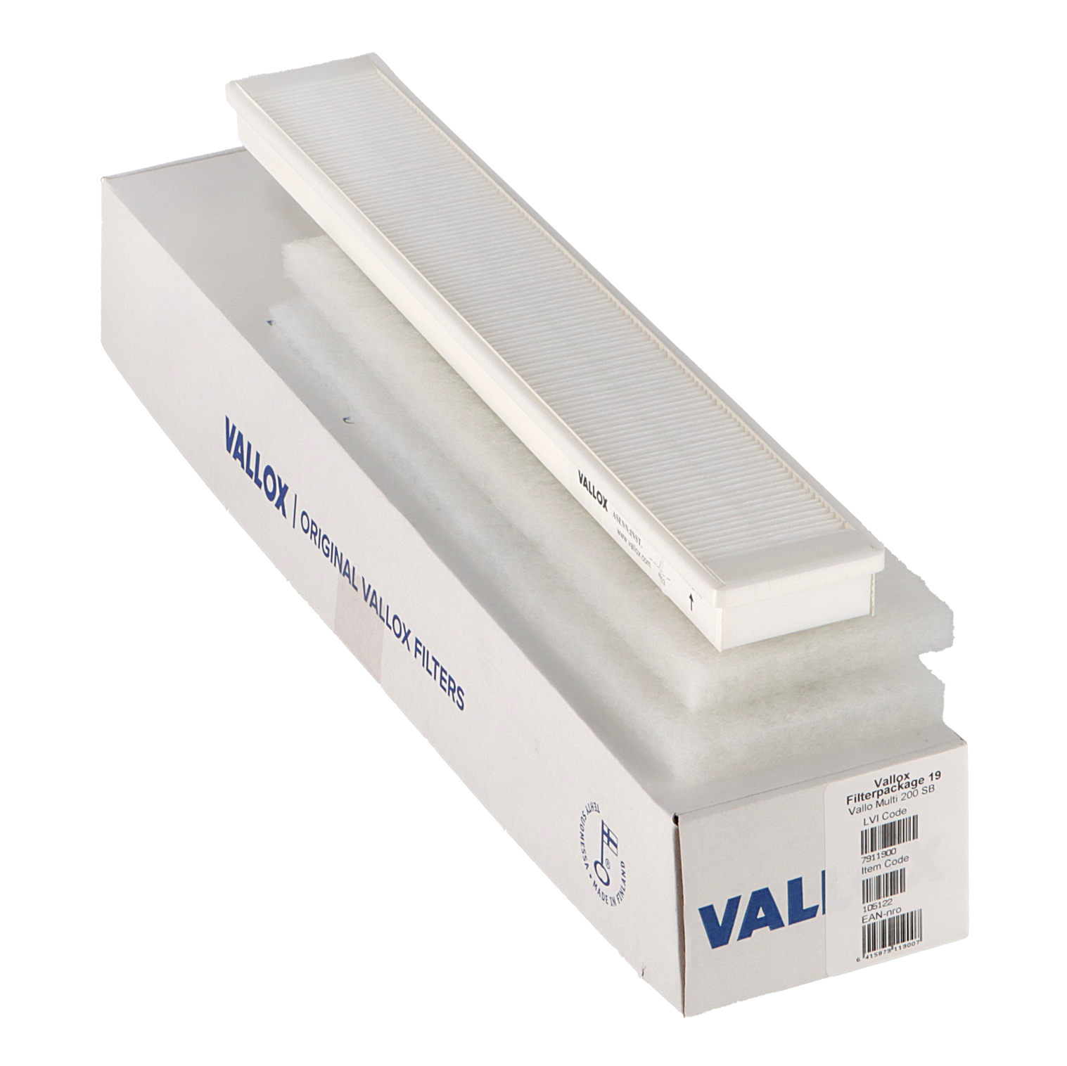 Vallox TSK Multi 50 SC -suodatinsarja nro 19 G4+G4+F7 (alkuperäinen)