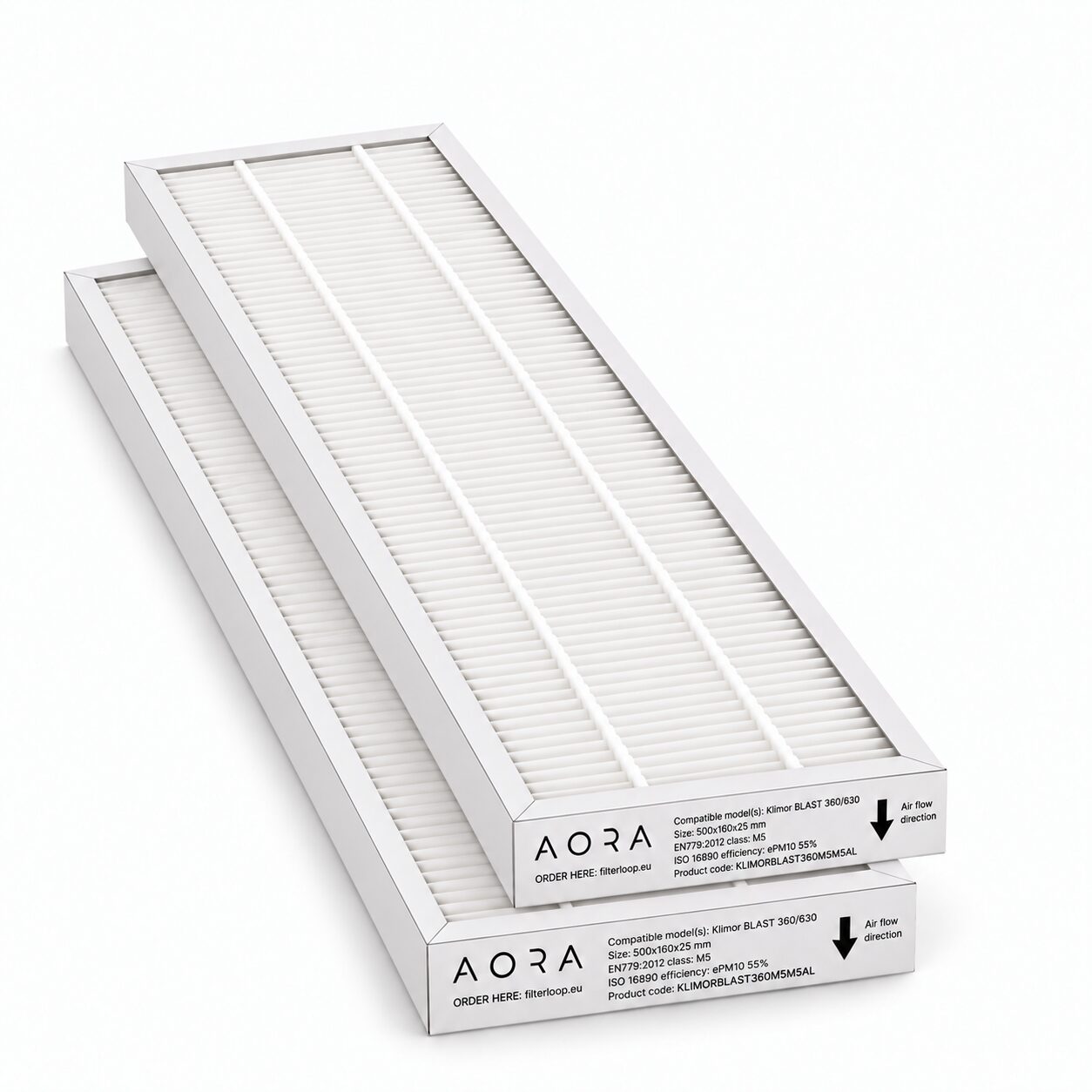 Klimor BLAST 360 / 630 suodatinsarja M5+M5 (vastaava tuote) 500x160x25